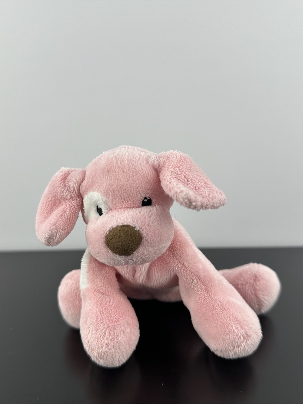Baby Gund Spunky Pink Puppy Dog 5” Plush Embroidered Eyes Sound Does Not Work